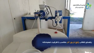 راهنمای انتخاب پکیج تزریق کلر متناسب با ظرفیت تصفیه‌خانه